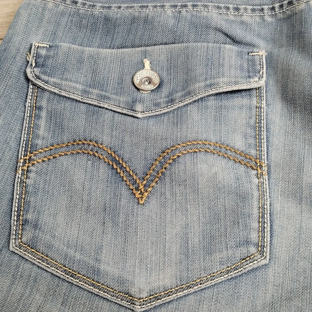👖VTG Levis 514 Jeans Men's 33x29 Slim Straight Denim Rear Button Flap Pockets‎